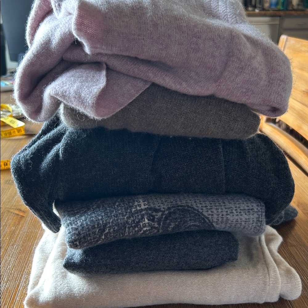 HUGE PURE CASHMERE 6 PIECE SALVAGE BUNDLE